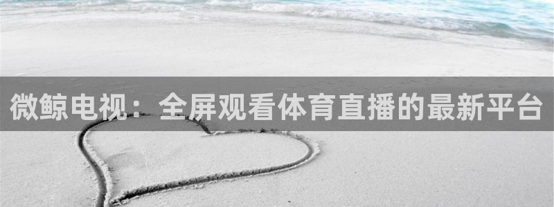 833篮球体育免费直播平台：微鲸电视：全屏观看体育直播的最新平台