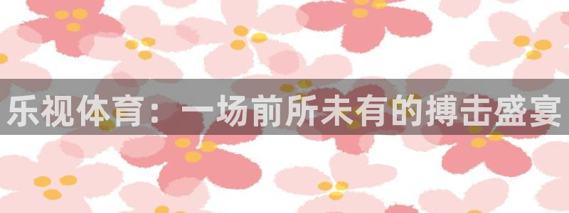 球帝833直播入口：乐视体育：一场前所未有的搏击盛宴