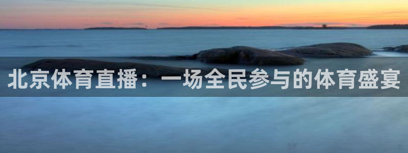 833直播：北京体育直播：一场全民参与的体育盛宴
